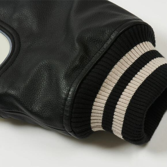 Palace x Avirex Jacket Black Leather Size Large - Picture 7 of 8